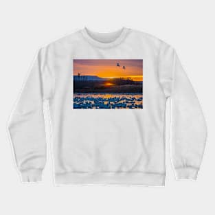 Sunrise with Snow Geese Crewneck Sweatshirt